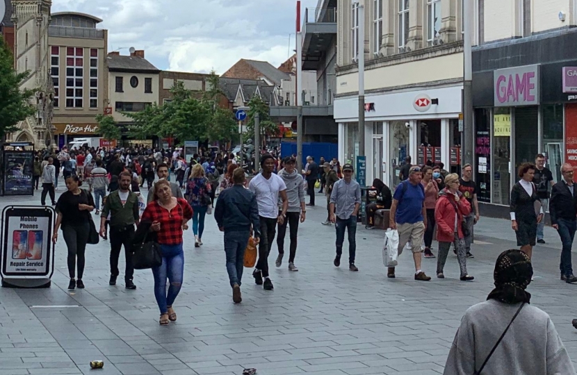 Leicester City centre on Saturday (27/06/2020)