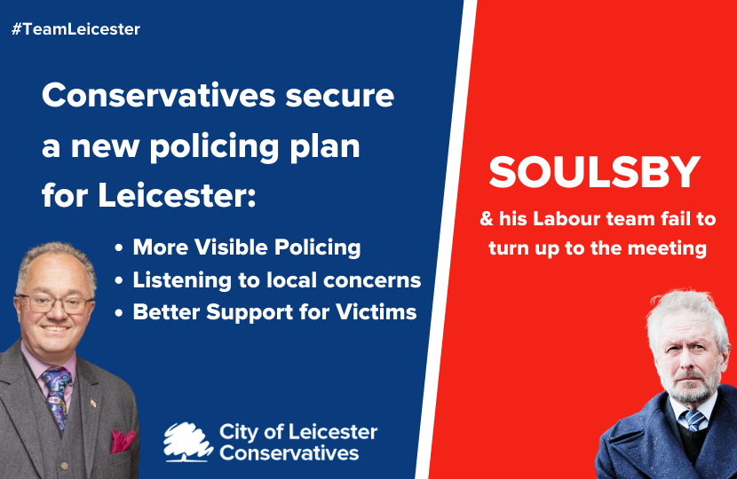 Conservatives secure new police plan for Leicester